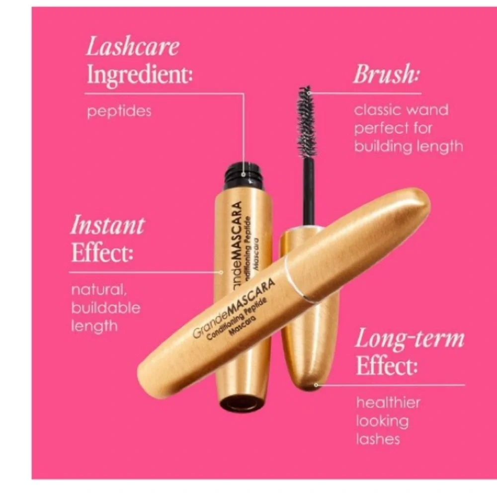 NIB Grande Mascara | Rich Black | Conditioning Peptide Mascara | Lash Extensions